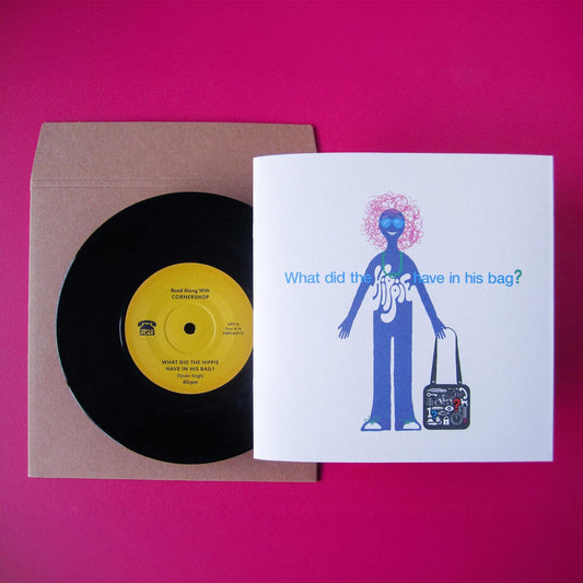 'What Did The Hippie Have In His Bag?' – read along book vinyl by Cornershop